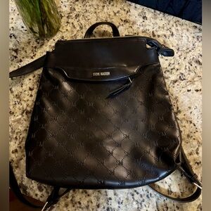 Steve Madden Embossed Black Backpack 🎒
